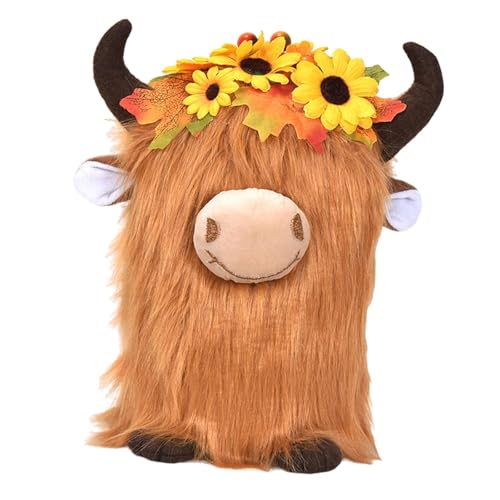 Harilla Gefüllte Tier Cow Puppe Fall Küche Ernte Thanksgiving Day Dekoration Plüschplüsch für Sofa Girls Jungen Kinder Schreibtisch, Orange Harilla Gefüllte Tier Cow Puppe Fall Küche Ernte Thanksgiving Day Dekoration Plüschplüsch für Sofa Girls Jungen Kinder Schreibtisch, Orange von Harilla