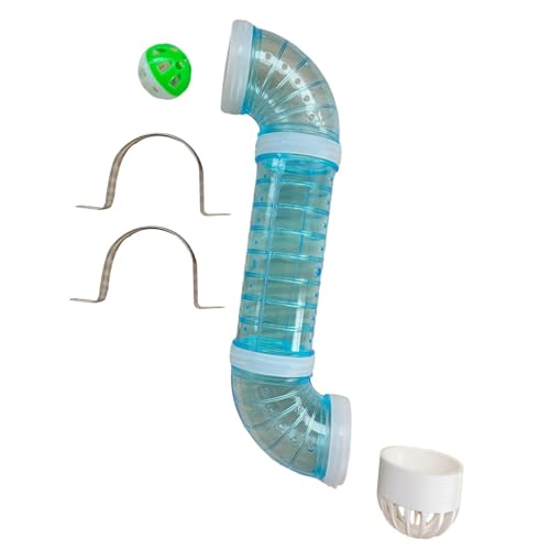 Harilla Geschäftiger Board DIY Accessoires DIY Material Tube Aktivität Spiele Lernen sensorische Board -Teile frühe Entwicklung für Kinder Kinder, Blau von Harilla