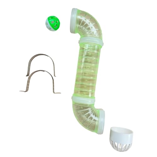 Harilla Geschäftiger Board DIY Accessoires DIY Material Tube Aktivität Spiele Lernen sensorische Board -Teile frühe Entwicklung für Kinder Kinder, GrÜn von Harilla