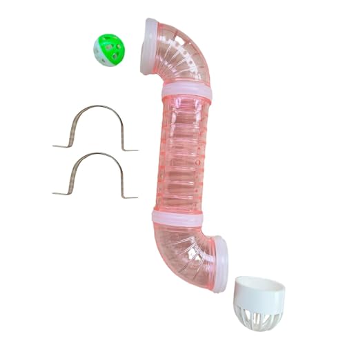 Harilla Geschäftiger Board DIY Accessoires DIY Material Tube Aktivität Spiele Lernen sensorische Board -Teile frühe Entwicklung für Kinder Kinder, Rosa von Harilla
