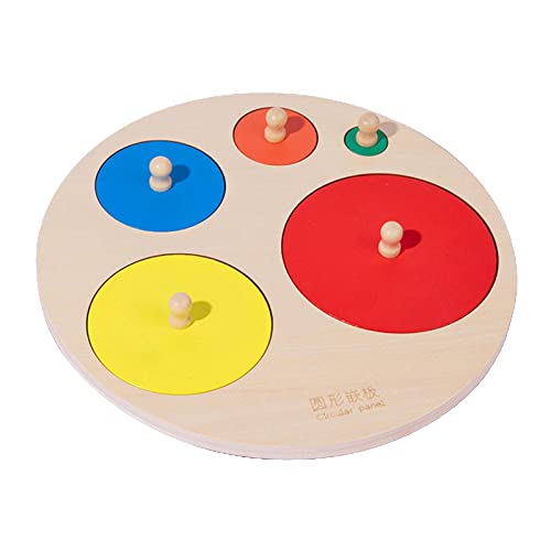 Harilla Greifbrett-Matching-Spiel, Lernpuzzle -Formpuzzles, Holzknauf-Puzzle Peg Board, für Spiel, Spielzimmer, Früherziehungsaktivitäten, RUNDEN Harilla Greifbrett-Matching-Spiel, Lernpuzzle -Formpuzzles, Holzknauf-Puzzle Peg Board, für Spiel, Spielzimmer, Früherziehungsaktivitäten, RUNDEN von Harilla