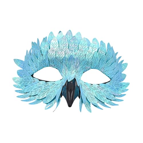 Harilla Halloween Accessoires Halbgesicht Cover für Nachtclub Rollenspiel Party Abschlussball, Blau Harilla Halloween Accessoires Halbgesicht Cover für Nachtclub Rollenspiel Party Abschlussball, Blau von Harilla