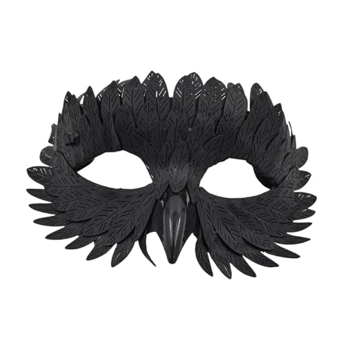 Harilla Halloween Accessoires Halbgesicht Cover für Nachtclub Rollenspiel Party Abschlussball, Schwarz Harilla Halloween Accessoires Halbgesicht Cover für Nachtclub Rollenspiel Party Abschlussball, Schwarz von Harilla