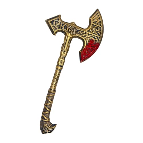Harilla Halloween-Axt-Requisite, Trick-Requisiten, Geschenke, Verkleidungsspielzeug, Kostümzubehör, Axt, gefälschtes Beil für, Frauen, Gold Harilla Halloween-Axt-Requisite, Trick-Requisiten, Geschenke, Verkleidungsspielzeug, Kostümzubehör, Axt, gefälschtes Beil für, Frauen, Gold von Harilla