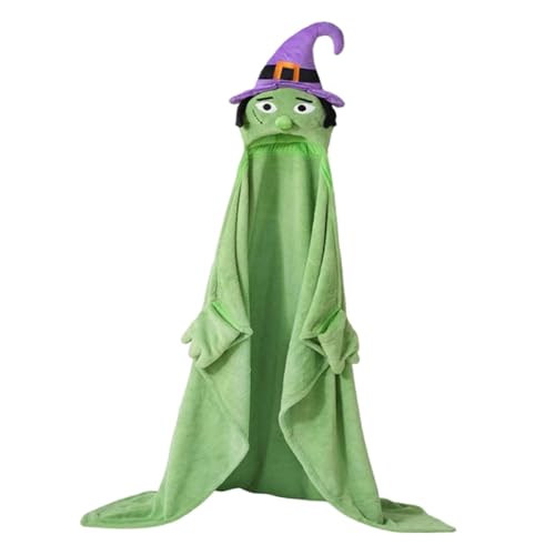Harilla Halloween-Kürbiskostüm, bodenlang, weicher Kapuzenumhang für Karnevalsmaskerade, GrÜn Harilla Halloween-Kürbiskostüm, bodenlang, weicher Kapuzenumhang für Karnevalsmaskerade, GrÜn von Harilla