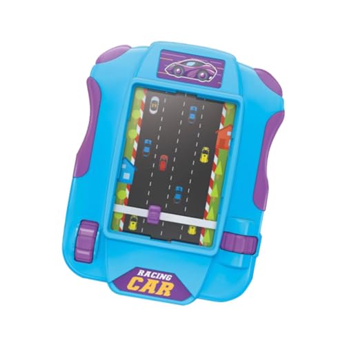 Harilla Handheld-Spiel Frühe pädagogische Simulation Rennwagen Abenteuer Level Spiel Simulation Rennwagen Spielzeug für Kinder Party Spielzeug Kinder, Blau von Harilla