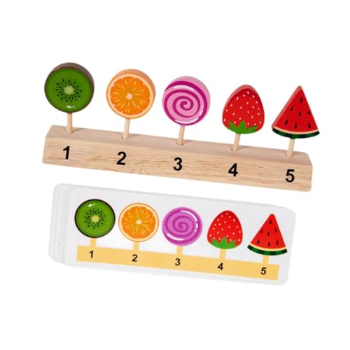 Harilla Holz-Eiscreme-Spielzeug, Küchen- und Lebensmittelzubehör mit Holzständer, Rollenspiel, realistisches Essensspielzeug-Set für Kinder im Alter von 2–4, B Harilla Holz-Eiscreme-Spielzeug, Küchen- und Lebensmittelzubehör mit Holzständer, Rollenspiel, realistisches Essensspielzeug-Set für Kinder im Alter von 2–4, B von Harilla