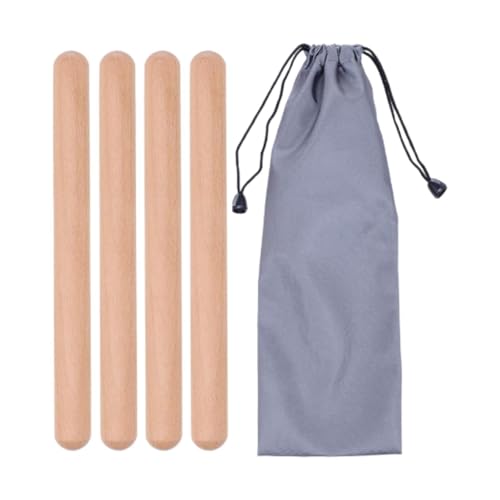 Harilla Holz-Rhythmus-Sticks, Musik-Lernwerkzeug, Musik-Erleuchtung, Glatte Oberfläche, Musik-Bildungswerkzeug, -Rhythmus-Spielzeug für Jungen und Mädchen , Style A von Harilla