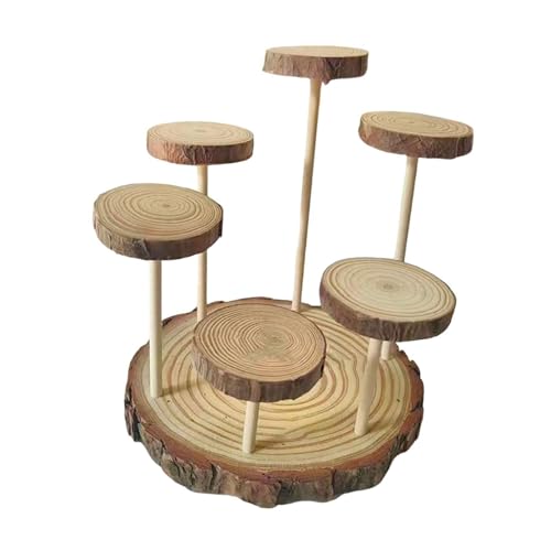 Harilla Holz Riser Display Ständer Parfüm Display Regale Multi -Level -Stand -Showcase -Aktionsfigur Anzeigeregal für Puppenzubehör, 6 Plattformen Harilla Holz Riser Display Ständer Parfüm Display Regale Multi -Level -Stand -Showcase -Aktionsfigur Anzeigeregal für Puppenzubehör, 6 Plattformen von Harilla