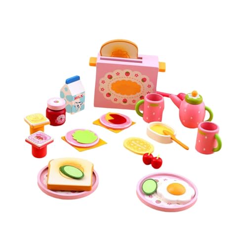 Harilla Holzküchenspielzeug, Spielküchenzubehör, Rollenspielspielzeug, Rollenspielset, Brotbackautomatenspielzeug für Mädchen, Jungen, Harilla Holzküchenspielzeug, Spielküchenzubehör, Rollenspielspielzeug, Rollenspielset, Brotbackautomatenspielzeug für Mädchen, Jungen, von Harilla