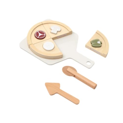 Harilla Holzpizzaspielzeug, Küchenzubehör, Rollenspiel, Holzkochspielzeug, Bildungsspielzeug für Bildungsküche, Schneiden von Speisenspielspielzeug für Jungen Harilla Holzpizzaspielzeug, Küchenzubehör, Rollenspiel, Holzkochspielzeug, Bildungsspielzeug für Bildungsküche, Schneiden von Speisenspielspielzeug für Jungen von Harilla