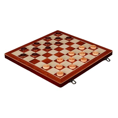 Harilla Holzschachspiel, Schach-Dame-Brettspielset, Familienspiele, Schachbrettspiel, Klappschach aus Holz für Anfänger ab 8 Jahren, 15inch Harilla Holzschachspiel, Schach-Dame-Brettspielset, Familienspiele, Schachbrettspiel, Klappschach aus Holz für Anfänger ab 8 Jahren, 15inch von Harilla
