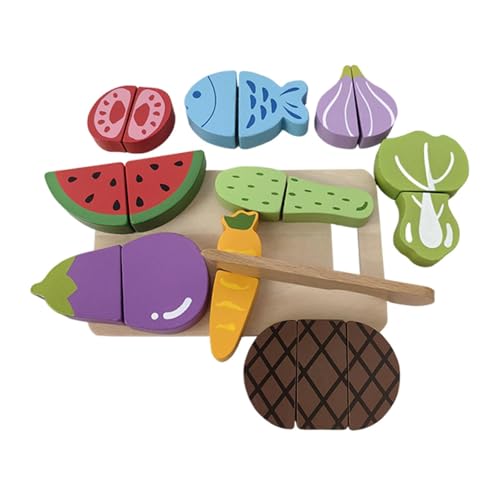Harilla Holzspielzeug, Holzspielzeug, Küchenzubehör, realistisches Spielzeug für die Früherziehung, Rollenspiel-Lebensmittel für Kinder zum Kindertag, Harilla Holzspielzeug, Holzspielzeug, Küchenzubehör, realistisches Spielzeug für die Früherziehung, Rollenspiel-Lebensmittel für Kinder zum Kindertag, von Harilla