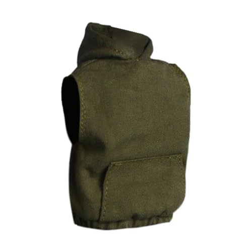 Harilla Hoodie-Modell im Maßstab 1/12, Puppenkleidung, Mode, Puppendekor, weiche Actionfiguren, Kleidung, Modellspielzeug für 6-Zoll-Actionfiguren, GrÜn von Harilla きん