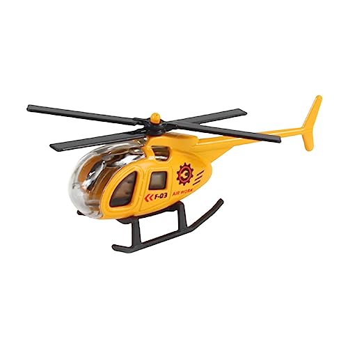 Harilla Hubschrauber aus Druckgusslegierung im Maßstab 1:64, Modell aus Druckgussmetall, Desktop-Display für Kinder, Kuchendekoration, Flugzeugspielzeug, GELB Harilla Hubschrauber aus Druckgusslegierung im Maßstab 1:64, Modell aus Druckgussmetall, Desktop-Display für Kinder, Kuchendekoration, Flugzeugspielzeug, GELB von Harilla