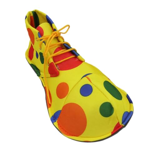 Harilla Jumbo Clownschuhe lustige Dress Up Requisinen Urlaubsfeiern Halloween lustige Kostümzubehör, Prom -Requisiten, Runde Punktmuster, Mittel von Harilla