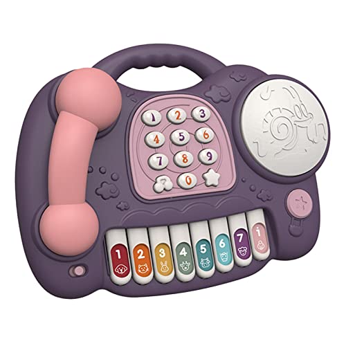 Harilla Kid Telefon Spielzeug Pädagogisches Geschenk Elektrische Telefon Pretend Learning Musical Toy, Lila von Harilla