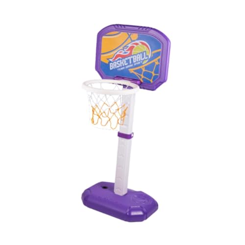 Harilla Kids Basketball Hoop Pool Basketball Hoop Basketballspiel tragbare verstellbare Höhe Wasserbasketball Stand für Heimkinder, Lila von Harilla
