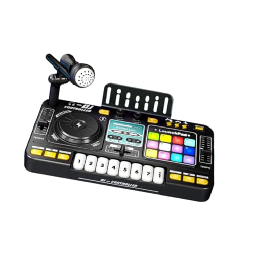 Harilla Kids DJ Mixer Toy Party Mixer Elektronisches Geschenk eingebaut in Mikrofon Multi funktionaler Vorschule Kinder DJ Controller Musical Toy, mit Mikrofon von Harilla