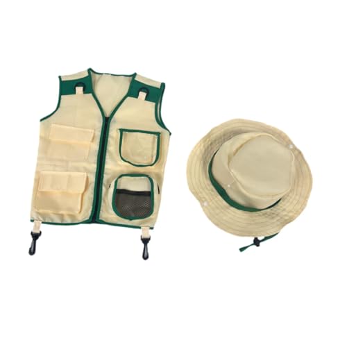 Harilla Kids Explorer Cargo Weste und Mütze, Rollenspiele, Outdoor-Abenteuer, Hinterhof-Abenteuer für Jungen und Mädchen, Geburtstagskostüm, Geschenk, Harilla Kids Explorer Cargo Weste und Mütze, Rollenspiele, Outdoor-Abenteuer, Hinterhof-Abenteuer für Jungen und Mädchen, Geburtstagskostüm, Geschenk, von Harilla