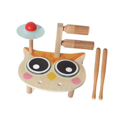 Harilla Kids Music Drum Spielzeug Holzmusik Instrument Sensorisches Spielzeug Fine Motor Skills Geburtstagsspielzeug Holzpercussion Instrument für Kinder , Eule Harilla Kids Music Drum Spielzeug Holzmusik Instrument Sensorisches Spielzeug Fine Motor Skills Geburtstagsspielzeug Holzpercussion Instrument für Kinder , Eule von Harilla