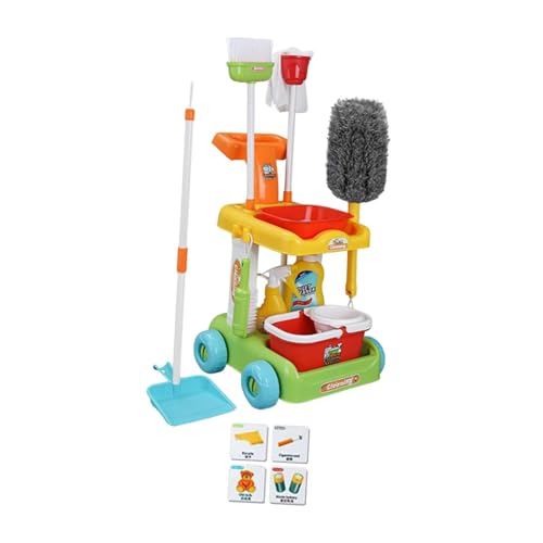 Harilla Kinder-Reinigungsspielzeug, Rollenspiel, Hauswirtschaft, Rollenspiel, Kehrspielzeug für Kinder, als Geburtstagsgeschenk, Party-Spielzeug ab 3 Jahren, 33 Stück Harilla Kinder-Reinigungsspielzeug, Rollenspiel, Hauswirtschaft, Rollenspiel, Kehrspielzeug für Kinder, als Geburtstagsgeschenk, Party-Spielzeug ab 3 Jahren, 33 Stück von Harilla