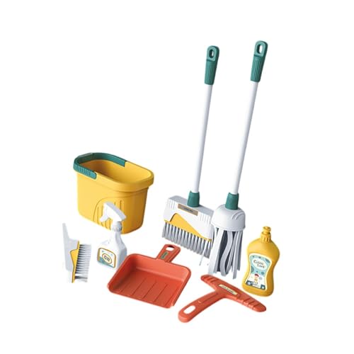 Harilla Kinderreinigungsset Hausarbeit Reinigung Spielzeug Duster Rolle Pinsel Täuschung Spiele Haushalt für 3+ Jahre Geburtstagsgeschenk, Gelber Eimer Harilla Kinderreinigungsset Hausarbeit Reinigung Spielzeug Duster Rolle Pinsel Täuschung Spiele Haushalt für 3+ Jahre Geburtstagsgeschenk, Gelber Eimer von Harilla