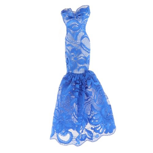 Harilla Kleid im Maßstab 1:6, Meerjungfrauenrock, stilvolles pädagogisches Spielzeug, Schwanzrock, Kleidung für Club-Esszimmer, Partygeschenke, Aktivitäten, Blau von Harilla