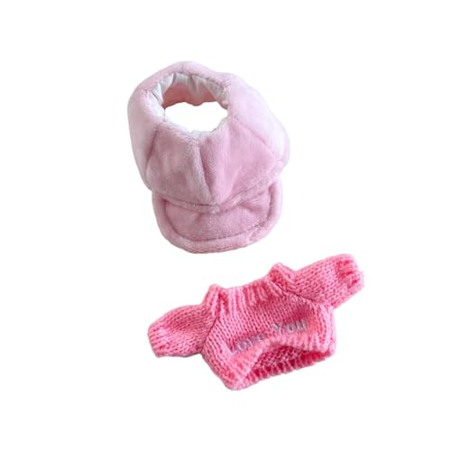 Harilla Kleidung für Plüschpuppen, Pullover-Set für Plüschpuppen, modische Kostüme, Foto-Requisiten, weiche Anziehpuppenkleidung, Cartoon für 15 cm, Rosa Harilla Kleidung für Plüschpuppen, Pullover-Set für Plüschpuppen, modische Kostüme, Foto-Requisiten, weiche Anziehpuppenkleidung, Cartoon für 15 cm, Rosa von Harilla