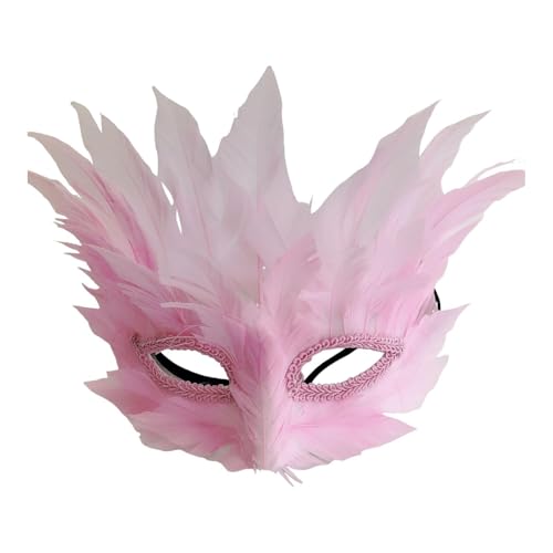 Harilla Kostüm Auge, Halbes Gesicht, für Karneval, Abschlussbälle, Partys, Auftritte auf Der Bühne, Rosa Harilla Kostüm Auge, Halbes Gesicht, für Karneval, Abschlussbälle, Partys, Auftritte auf Der Bühne, Rosa von Harilla