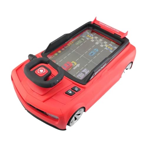Harilla Kinder-Lenkrad-Spielzeug, simuliertes Musik-Rennwagen-Spielzeug, Rollenspiel, sensorisches Spielzeug mit Ton und Musik für Kinder, Jungen und Mädchen, Rot Harilla Kinder-Lenkrad-Spielzeug, simuliertes Musik-Rennwagen-Spielzeug, Rollenspiel, sensorisches Spielzeug mit Ton und Musik für Kinder, Jungen und Mädchen, Rot von Harilla