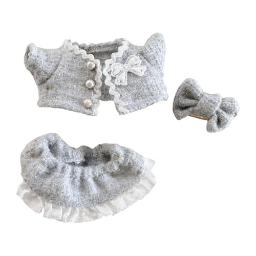 Harilla Mädchen-Puppenkleidung, Rock-Set, zum Anziehen für Kinder, Geburtstagsgeschenk, modisch, bequem, niedliche Kostüme, Puppenoutfits für 5,91-Zoll-Puppen, Blau Harilla Mädchen-Puppenkleidung, Rock-Set, zum Anziehen für Kinder, Geburtstagsgeschenk, modisch, bequem, niedliche Kostüme, Puppenoutfits für 5,91-Zoll-Puppen, Blau von Harilla