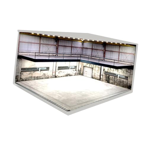 Harilla Maßstab 1:64 Parkplatz-Druckguss-Auto-Display, Parkgarage, Modell-Sammelobjekte, LED-Vitrine für Modellautos, Figuren, Diorama, B Harilla Maßstab 1:64 Parkplatz-Druckguss-Auto-Display, Parkgarage, Modell-Sammelobjekte, LED-Vitrine für Modellautos, Figuren, Diorama, B von Harilla