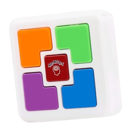 Harilla Memory-Spiel, tragbares elektronisches Spielzeug, Farbe auswendig Lernen, Klassische Brettspiele, Quizspiel mit Lichtern und Geräuschen, Weiß von Harilla
