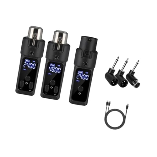 Harilla Mikrofon-Sender-Empfänger, wiederaufladbar, Stabilität, 30 m Reichweite, Rauschunterdrückung für Audio-Mixer, kabelloses Mikrofonsystem, Verfügt über Einen Dynamischen Mikrofonmodus Harilla Mikrofon-Sender-Empfänger, wiederaufladbar, Stabilität, 30 m Reichweite, Rauschunterdrückung für Audio-Mixer, kabelloses Mikrofonsystem, Verfügt über Einen Dynamischen Mikrofonmodus von Harilla