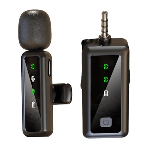 Harilla Mini-Ansteckmikrofon, Plug-and-Play, 3-in-1, kompakt, leicht, professionelle Geräuschunterdrückung für Live-Vlogging, Broadcast-Interviews, 1 Mikrofon von Harilla