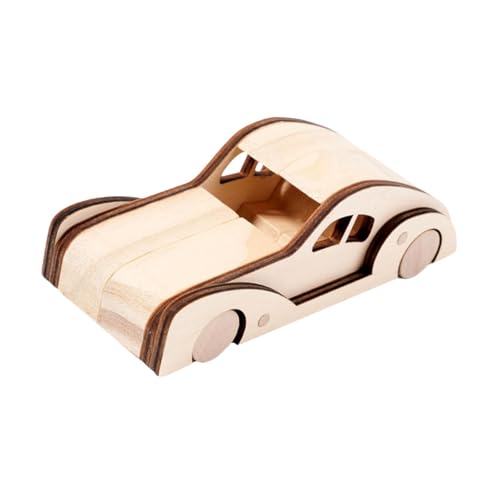 Harilla Mini -Auto Graffiti Holzhandwerk Kit Holzfarbe Spiel DIY -Entwicklungsspielzeugmodellauto für Kinder Teenager Kinder Erwachsene, Style A von Harilla