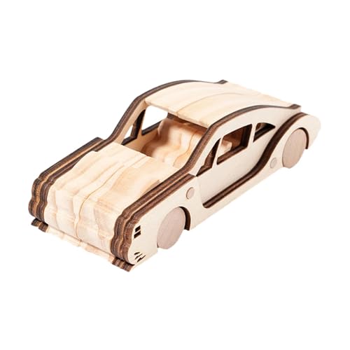 Harilla Mini -Auto Graffiti Holzhandwerk Kit Holzfarbe Spiel DIY -Entwicklungsspielzeugmodellauto für Kinder Teenager Kinder Erwachsene, Style C von Harilla