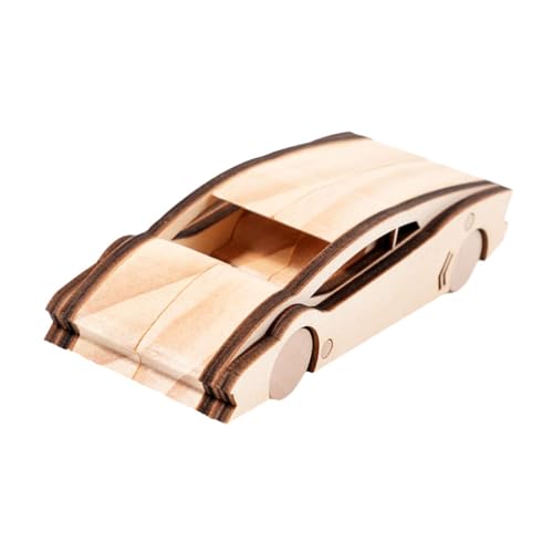 Harilla Mini -Auto Graffiti Holzhandwerk Kit Holzfarbe Spiel DIY -Entwicklungsspielzeugmodellauto für Kinder Teenager Kinder Erwachsene, Style D von Harilla