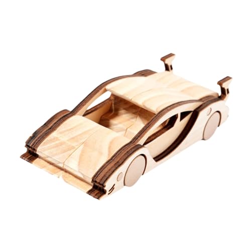 Harilla Mini -Auto Graffiti Holzhandwerk Kit Holzfarbe Spiel DIY -Entwicklungsspielzeugmodellauto für Kinder Teenager Kinder Erwachsene, Style F von Harilla