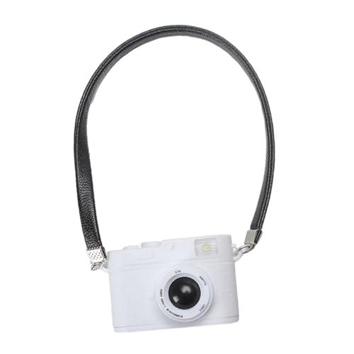 Harilla Mini-Kamera-Design, Schlüsselanhänger, Mini-Kamera-Ornament, mit Sound-Taschenlampe, Miniaturkamera für vorgetäuschte Kinder, Weiß von Harilla