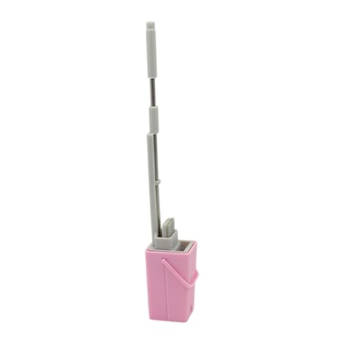 Harilla Mini Kids Mopp Little Housekeeping Helper Tool entwickeln Lebenskenntnisse Spielzeug Kleinkinder Reinigung Spielzeug Mini Mopp für Kindergarten, Rosa von Harilla