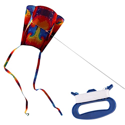 Harilla Mini-Regenbogen-Drachen, Spielaktivitäten im Freien, leicht zu fliegen, bunter Drachen, Strand- und Parkdrachen, Einleiner-Drachen im Alter, Muster von Harilla