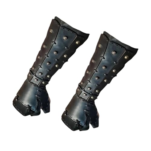 Harilla Mittelalterliche Armwächter Retro Design Gothic Armband für Maskerade -Themenparty, Schwarz von Harilla