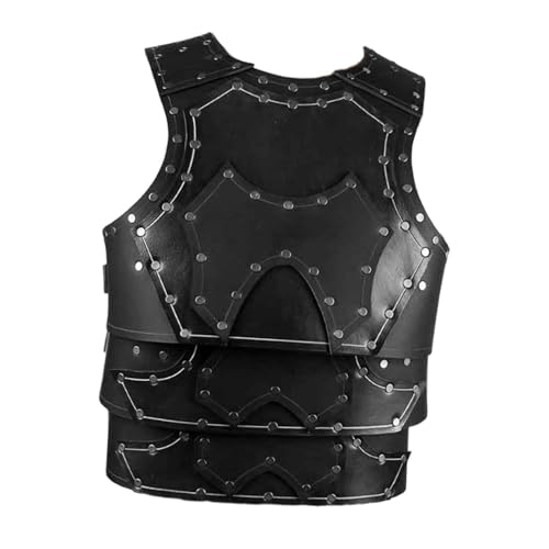 Harilla Mittelalterliche Brust Armors Samurai Armors Vintage Design Gothic Knight Kostüm Weste Rüstung für Kostüme des Kostüms von Kostümen Cosplay, Schwarz Harilla Mittelalterliche Brust Armors Samurai Armors Vintage Design Gothic Knight Kostüm Weste Rüstung für Kostüme des Kostüms von Kostümen Cosplay, Schwarz von Harilla