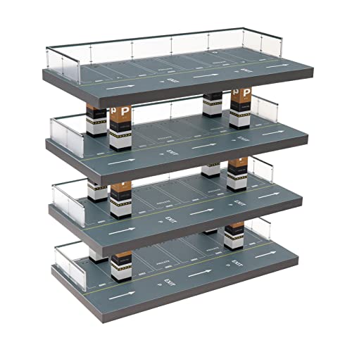 Harilla Modellauto-Vitrine im Maßstab 1:64 mit 4 Ebenen, Landschafts-Diorama-Parkplatz, Display-Schutzhülle für Legierungsautomodelle Harilla Modellauto-Vitrine im Maßstab 1:64 mit 4 Ebenen, Landschafts-Diorama-Parkplatz, Display-Schutzhülle für Legierungsautomodelle von Harilla