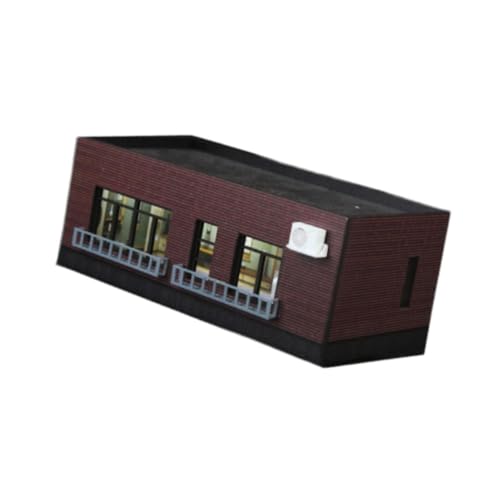 Harilla Modellhaus im Maßstab 1:64, Modelllandschaftszubehör, realistische Tischdekoration, Mikrolandschaft, Hobby-Spielzeug-Layout-Ornament, B von Harilla