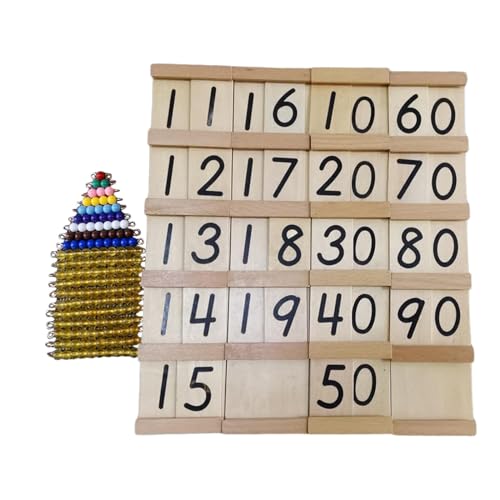 Harilla Montessori-Mathe-Lernspielzeug, Lernspielspielzeug, Lehrmittel zum Lernen von Zahlen für Kinder im Alter von 4 bis 8 Jahren von Harilla