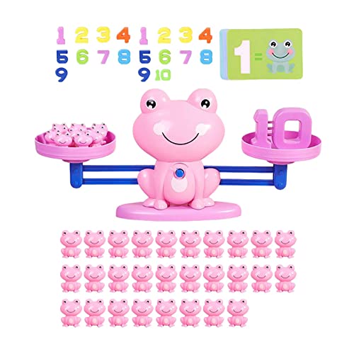 Harilla Montori Balance Mathe-Spielzeug für Kinder - Spaß beim Lernen und als Geschenkidee, Rosa 20 Zahlen von Harilla