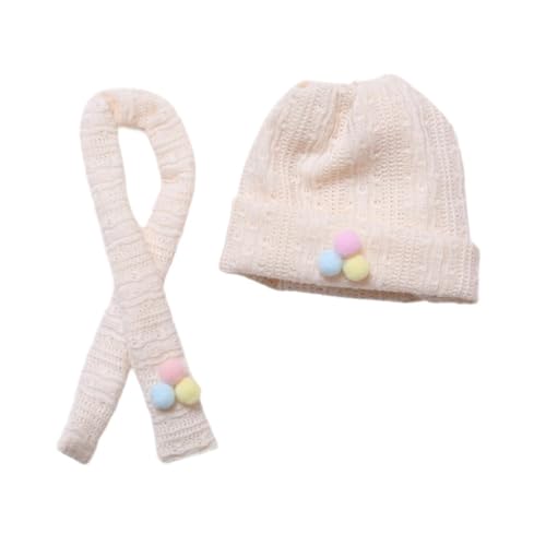 Harilla Niedliche Figuren-Strickmütze mit Schal, gefüllte Puppenmütze, Rollenspiel, niedliche, Bequeme Puppen-Manschettenmütze, Puppenkopfbedeckung für, Ohne Pullover Harilla Niedliche Figuren-Strickmütze mit Schal, gefüllte Puppenmütze, Rollenspiel, niedliche, Bequeme Puppen-Manschettenmütze, Puppenkopfbedeckung für, Ohne Pullover von Harilla